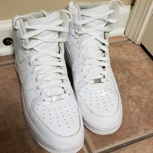 Nike Air Force 1 High White on White Size 12.5